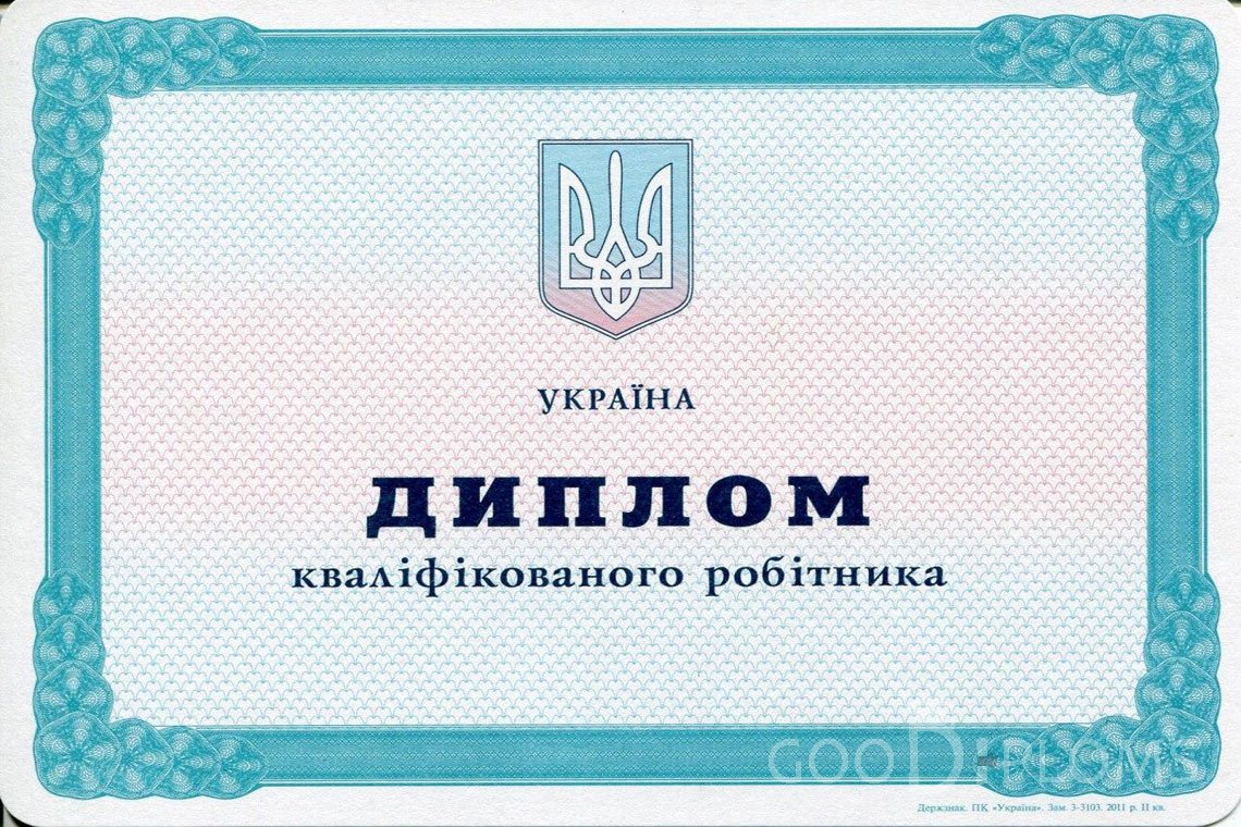 Украинский диплом пту - Киев